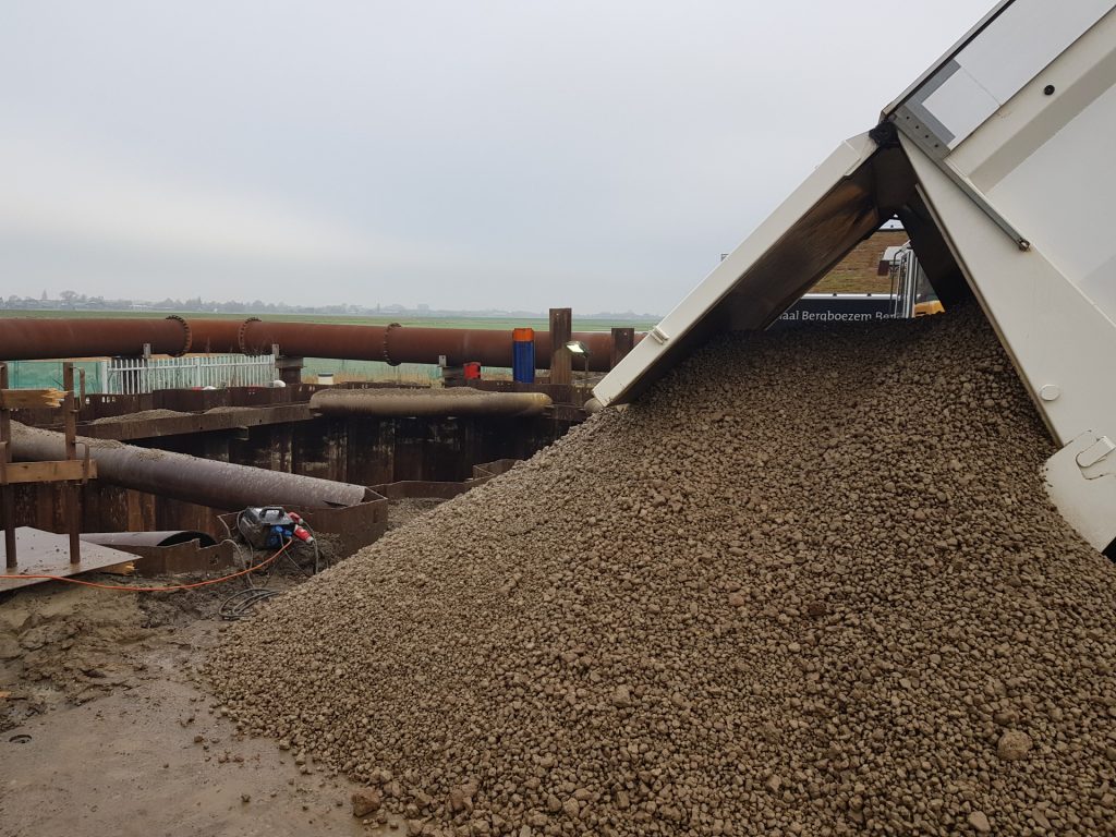 Werk Berkel en Rodenrijs - Gemaal Bergboezem Berkel | IJslandse Bims | Wegenbouw